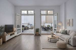 Bezugsfreie 2- 3 Zimmer Altbauwohnung mit ca. 44 m² Terrasse in bester Lage von Friedrichshain