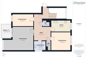 3-Zimmer-Wohnung im obersten Geschoss mit Balkon und eigener Garage – Die vollständige Adresse der Immobilie erhältst du vom Anbieter., 65195 Rheingauviertel / Hollerborn, Wiesbaden – Vorschaubild 19