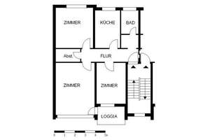 Schöne Wohnung sucht Mieter: praktische 3-Zi.-Wohnung