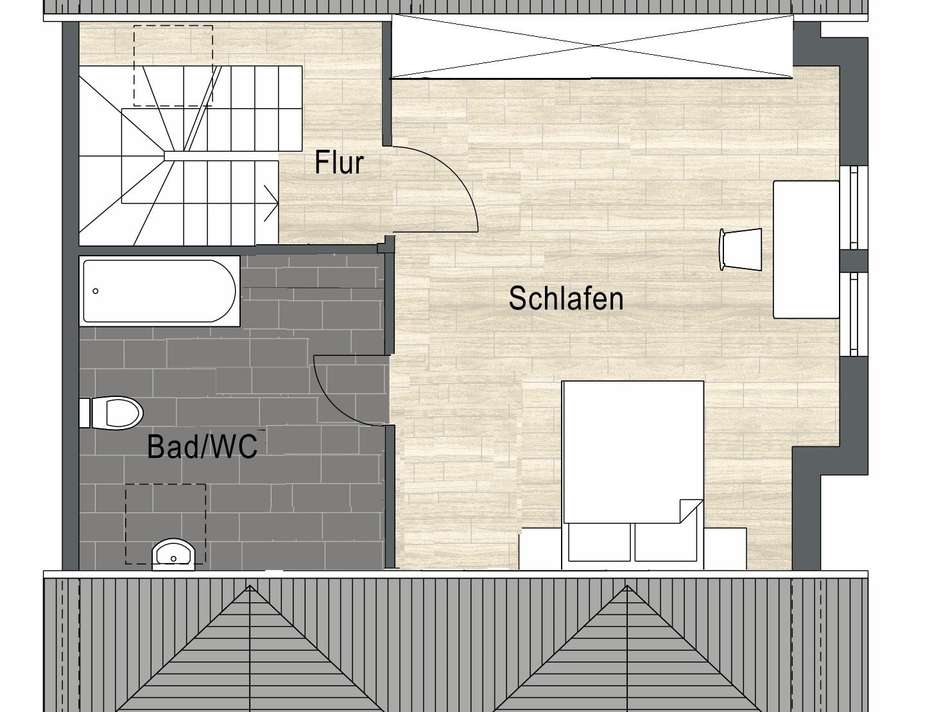 Dachstudio Grundriss