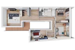 Erstbezug! Moderne 4-Zimmer-DG-Wohnung im HH mit Fahrstuhl in Berlin-Mitte, OT Alt-Moabit – Die vollständige Adresse der Immobilie erhältst du vom Anbieter., 10557 Moabit, Berlin – Vorschaubild 19