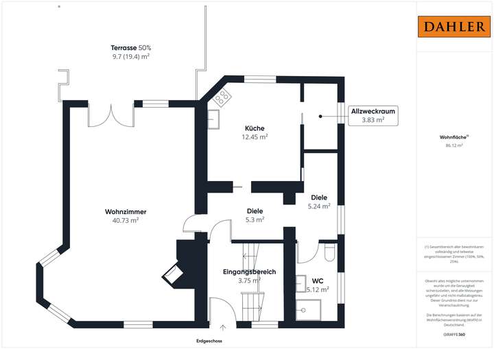 Grundriss Erdgeschoss