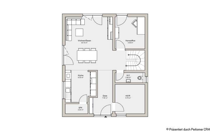 Grundriss Erdgeschoss