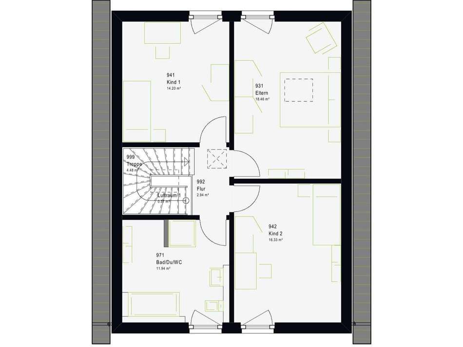 Grundriss Dachgeschoss
