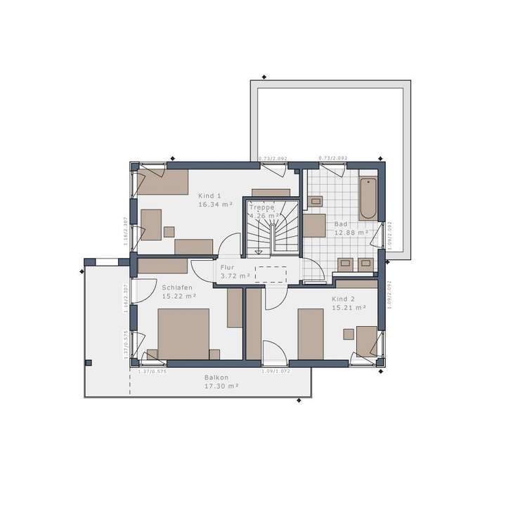 Grundriss Obergeschoss