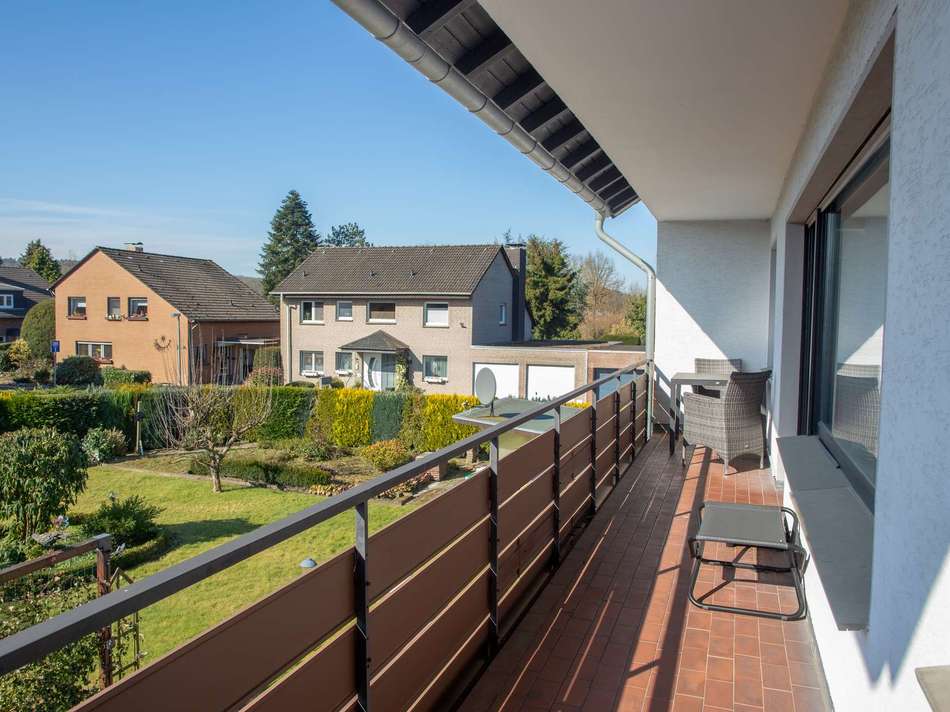 Blick vom Balkon