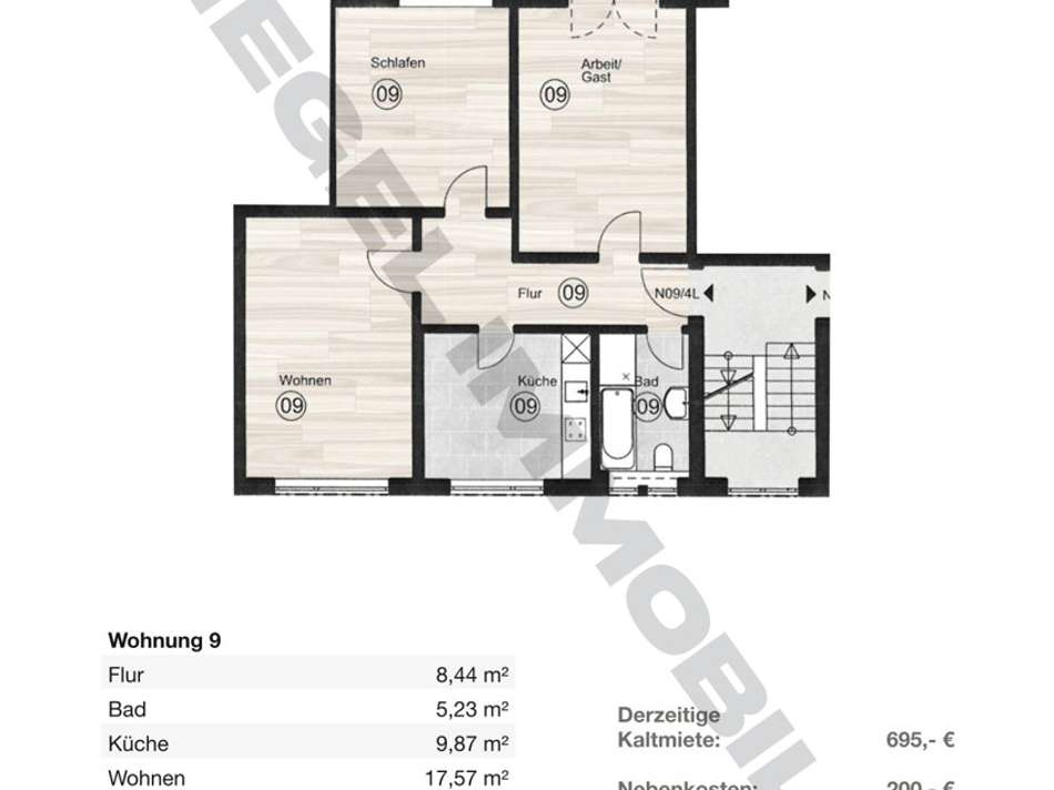 3. Obergeschoss Wohnung 9