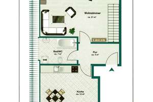 Maisonettewohnung mit EBK in saniertem Altbau in Leipzig-Wiederitzsch – Heinrich-Kaps-Str. 2, 4158 Wiederitzsch, Leipzig – Vorschaubild 12