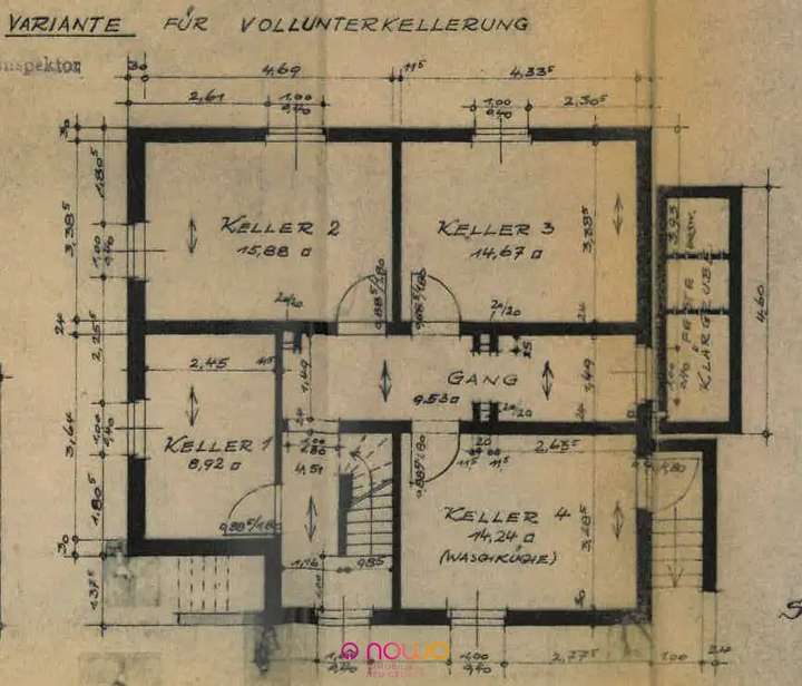 Grundriss Keller