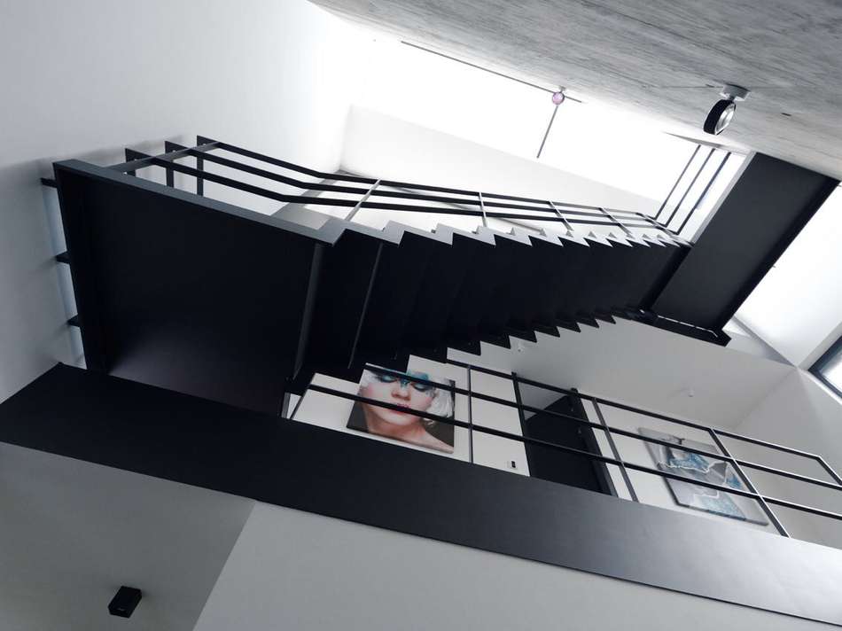 Treppe mit Oberlicht