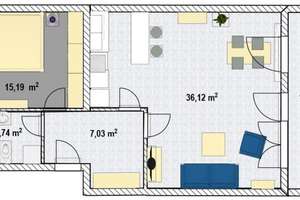 2-Zimmer-Wohnung mit Balkon, Einbauküche und Stellplatz (5 min zum Flughafen) – Bahnstraße 28a, 65451 Kelsterbach – Vorschaubild 9