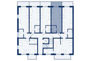B25: 1-Zimmer-Apartment im 3. OG mit Balkon zum Garten – Hausdorffstraße 348, 53129 Dottendorf, Bonn – Vorschaubild 2