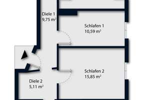3,5-ZI.-ALTBAUTRAUM IM ANTONSVIERTEL – Die vollständige Adresse der Immobilie erhältst du vom Anbieter., 86159 Antonsviertel, Augsburg – Vorschaubild 12