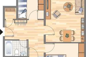Ab sofort! 3-Zimmer-Wohnung in Dortmund Hörde (WBS für 75m² erforderlich!) – Wilhelm-Schmidt-Straße 3, 44263 Hörde (Ortsteil), Dortmund – Vorschaubild 1