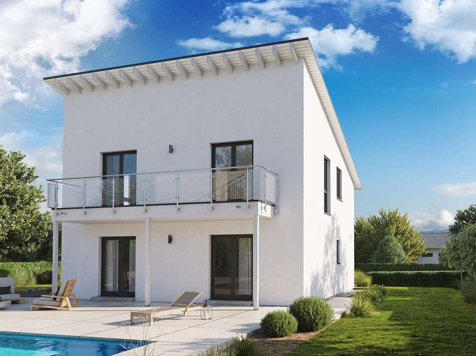 Modernes Poolhaus mit Stil