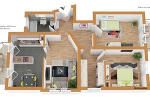 Stilvolle Altbauwohnung mit Balkon und Charme in Dresden-Blasewitz – Die vollständige Adresse der Immobilie erhältst du vom Anbieter., 1277 Blasewitz (Stadtteil), Dresden – Vorschaubild 16