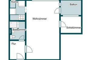 Kapitalanlage mit 7,4 % Bruttorendite - Vermietete 2-Zimmer-Wohnung mit Balkon im 6.OG – Die vollständige Adresse der Immobilie erhältst du vom Anbieter., 38226 Lebenstedt, Salzgitter – Vorschaubild 7