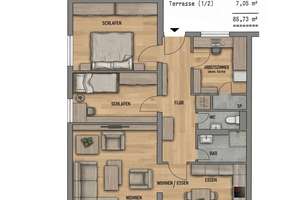 Helle 4-Zimmer-Eigentumswohnung mit Südbalkon in München-Berg am Laim – Halserspitzstraße 12, 81673 Josephsburg, München – Vorschaubild 11