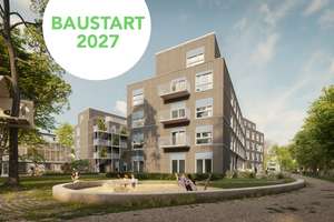 Genossenschaftliche, barrierefreie 3-Zimmer-Etagenwohnung mit Balkon im Neubau aus Holz – Heidekampweg 51, 12437 Baumschulenweg, Berlin – Vorschaubild 1
