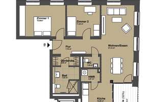 KRONSRODE | NEUBAU | Moderne 3-Zimmer-Wohnung mit Loggia und Einbauküche (optional) – Rosalind-Franklin-Allee  24, 30539 Bemerode, Hannover – Vorschaubild 11