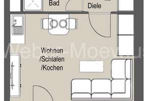 Single-Apartment mit überdachtem Balkon + TG-Stellplatz (aktuell vermietet) – Die vollständige Adresse der Immobilie erhältst du vom Anbieter., 53119 Tannenbusch, Bonn – Vorschaubild 3