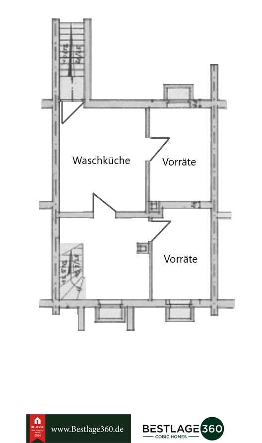 Grundrissplan Keller