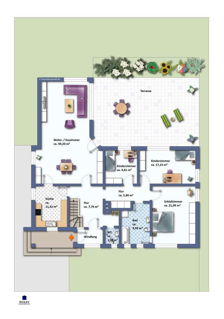 Grundriss EG - nicht maßstabsg