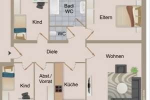 4,5-Zimmer Wohnung mit Balkon und Stellplatz in Siegen-Weidenau – Die vollständige Adresse der Immobilie erhältst du vom Anbieter., 57074 Weidenau, Siegen – Vorschaubild 6