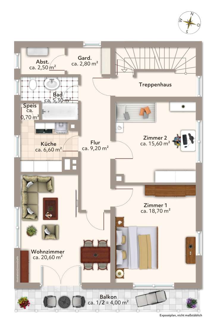 Grundriss Obergeschoss