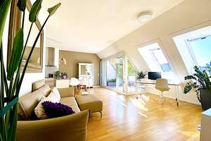 Sonnige 2-Zi-Dachterrassen-Wohnung | Design-Möblierung | Selbstbezug o. Vermietung komfortabel