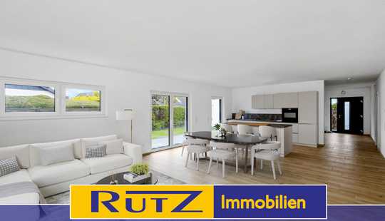 Bild von Ganderkesee | Freistehender Neubau-Bungalow mit Garage mit Luftwärmepumpe und Solar