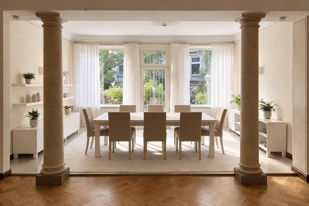 Immobilie in Schwelm - Repräsentative  Altbauwohnung (220  m²) inkl. separatem Apartment und eigenem Gartenanteil - Bild 2