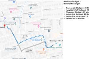 Möbliertes Sonnenappartment in Stuttgart-Möhringen – Balinger Straße 53, 70567 Möhringen-Nord, Stuttgart – Vorschaubild 7