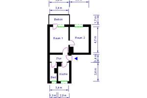 2-Zimmerwohnung Magdeburg – Hötensleber Str. 8, 39110 Stadtfeld West, Magdeburg – Vorschaubild 2