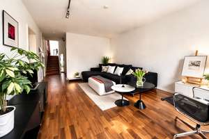 Split-Level-Wohnung mit 2 Terrassen & Blick ins Grüne!