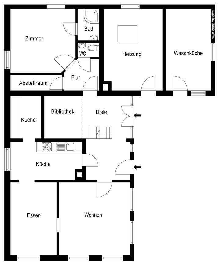 Grundriss Erdgeschoss