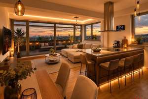 Luxuriöses Wohnen im „Carré Vita“ mit zwei Terrassen & Skyline-Flair!

