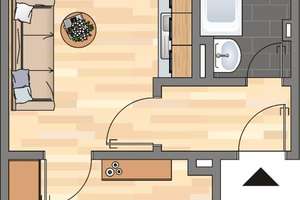 Demnächst frei! 1-Zimmer-Wohnung in Dortmund Körne mit Balkon