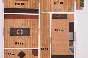 Helle 4-Zimmer-Wohnung mit Balkon in Mannheim – 68305 Waldhof, Mannheim – Vorschaubild 7