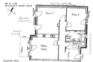 3-Zimmer-Wohnung mit Balkon in Lübeck St. Lorenz Süd