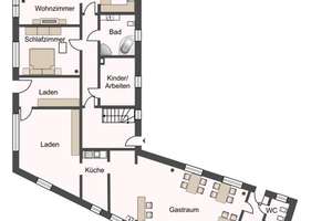 ländl. Anwesen, Teilvermietet, 5 WE + 107qm Gewerbefl. 817,- Euro/m²,  JNKM über 40T€ mgl.! – Scharnhorststraße 12, 6686 Großgörschen – Vorschaubild 6