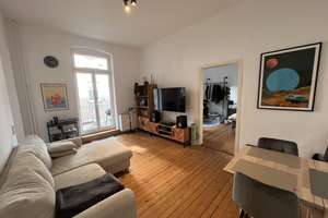 65 m² Altbauwohnung mit Balkon im Jungbusch – möbliert & all inclusive (01.11.25–31.10.26)  – Beilstraße 20, 68159 Innenstadt/Jungbusch, Mannheim – Vorschaubild 1