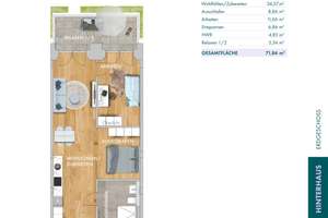 *** Urban & neu * Terrasse * privater E-Bike-Abstellraum *  2,5 Zimmer * TG *** – Straße der Nationen 80, 9111 Zentrum, Chemnitz – Vorschaubild 17