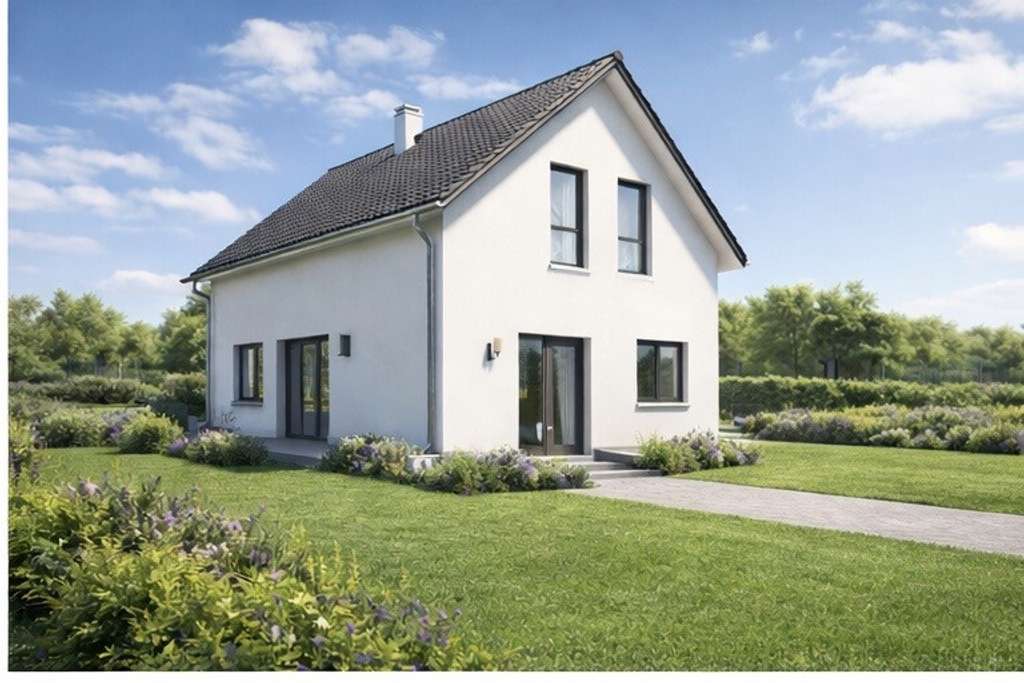 Immobilie in Mintraching - Modernes Einfamilienhaus inkl. Grundstück in Mintraching
Schönes Design trifft Wohnkomfort! - Bild 1