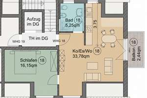 2-ZKB-Dachgeschosswohnung mit Aufzug und Südost-Balkon! Ruhige Lage! Wallbox vorbereitet! – Die vollständige Adresse der Immobilie erhältst du vom Anbieter., 85051 Südwest, Ingolstadt – Vorschaubild 10