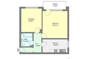 Ruhig gelegene 2-Zimmer-Wohnung in Dortmund-Wickede / WBS erforderlich! / Mind. 2 Personen Haushalt – 44319 Wickede, Dortmund – Vorschaubild 5