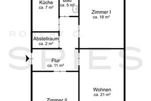 Frisch renoviert und bezugsfrei – 3-Zimmer-Wohnung mit zwei Balkonen und Garage – Die vollständige Adresse der Immobilie erhältst du vom Anbieter., 28211 Radio Bremen, Bremen – Vorschaubild 7
