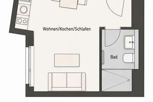 ERSTBEZUG | PROVISIONSFREI | Vollausgestattetes Design-Studio Prenzlauer Berg hell ruhig & Alexblick – Malmoerstr 28A, 10439 Prenzlauer Berg, Berlin – Vorschaubild 3