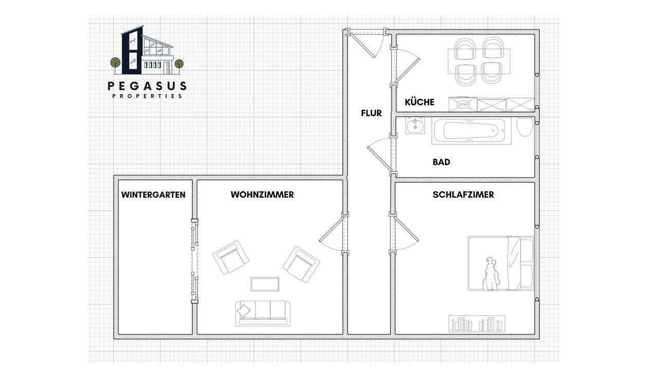 Kapitalanlage-2 Zimmer Wohnung mit Wintergarten, Berlin – Bild 1