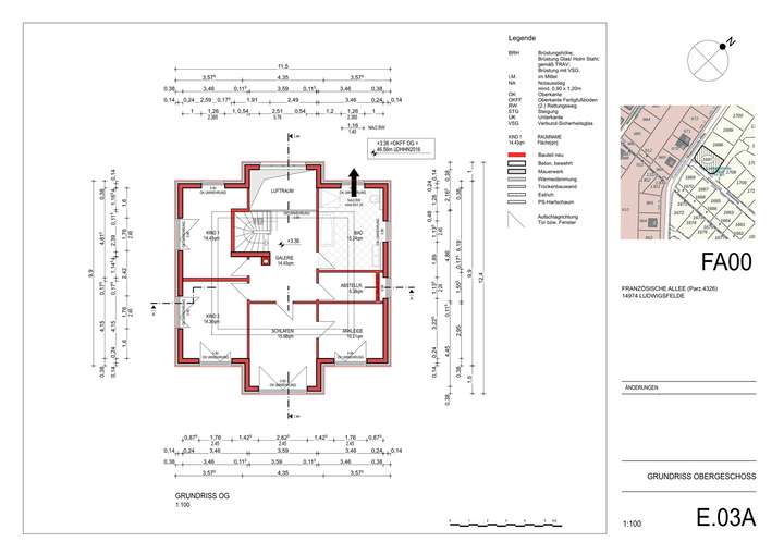 Grundriss Staffelgeschoss